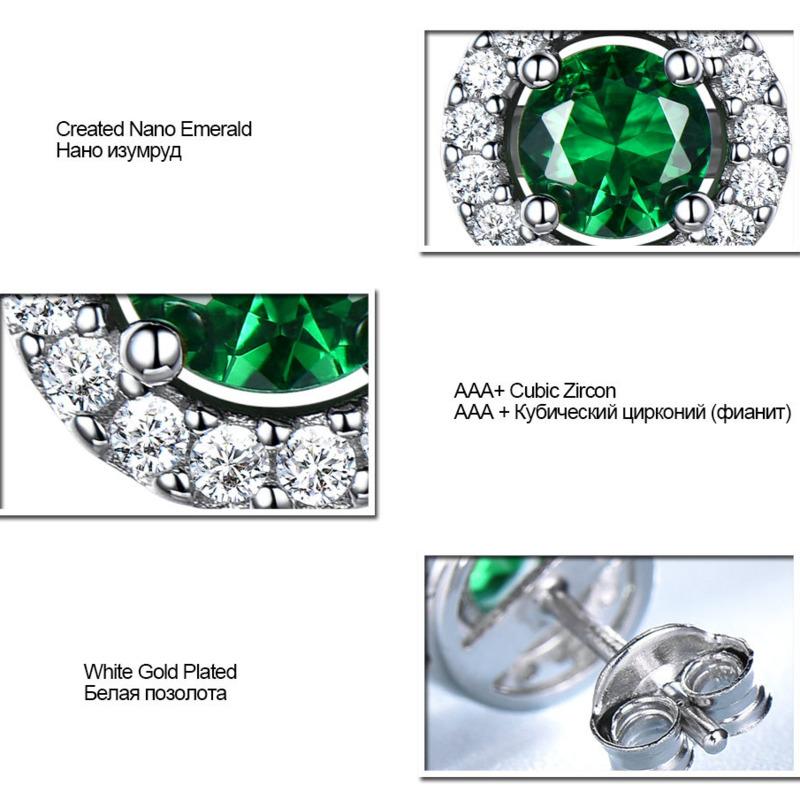 Gica Gema Ювелирные изделия из стерлингового серебра S925, круглые персонализированные классические серьги-гвоздики для женщин, изысканные ювелирные изделия высокого качества, подарок на День святого Валентина