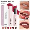 MLSMILE Pink Tube Lipstick, Long-lasting Moisturizing and Moisturizing Lipstick, Whitening and Easy-to-color Six-color Lipstick