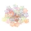 100pcs/lot Colorful Acrylic Beads Flower Leaf Beads Caps Loose Spacer Beads For Jewelry Making DIY Bracelet Necklace Accessorie