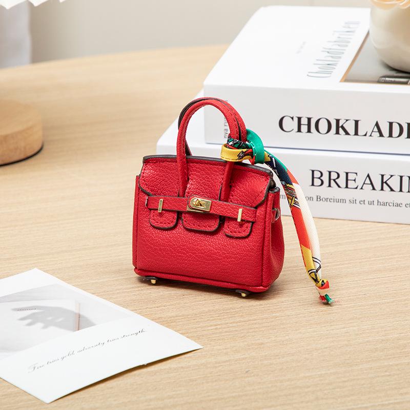 Платиновый мини-подвеска кошелек для монет и ключница - Креативный, милый шарм