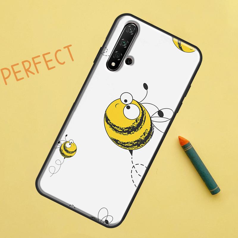 Медовый Пчелиный Для Huawei Nova 8i 11i 12i 12s Y73 Y72 Y61 Y91 Y90 Y70 Y60 9 10 SE P30 P40 Lite P60 Pro Чехол