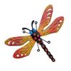 Outdoor Dragonfly Bee Decoration Colorful 3d Iron Wall Hanging Art Sculpture Garden Supplies Garden Statues Sculptures