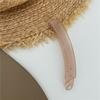 New Geometric Girls Headwear Women Candy Color Banana Clips Hair Crabs Acrylic Vertical Clip