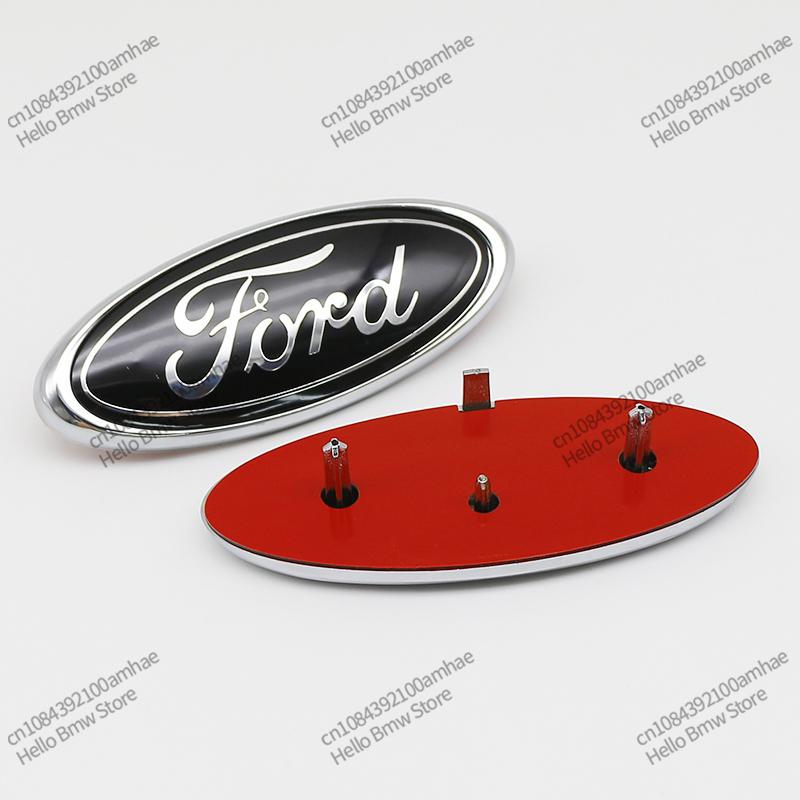 Автомобильная наклейка Ford 14,7 см Наклейка с логотипом на переднюю решетку Наклейка с логотипом с застрявшей ногой Для Fute Focus mk2 mk3 Fiesta mk7 Ranger Mondeo