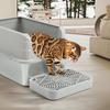 Cat Litter Box Ramp, Litter Box Step Mat with Filter Function Cat Stair for Litter Box, Easy to Clean, 11.8''x 8.2''x 2'' Cats Pedal Step Stool Ideal