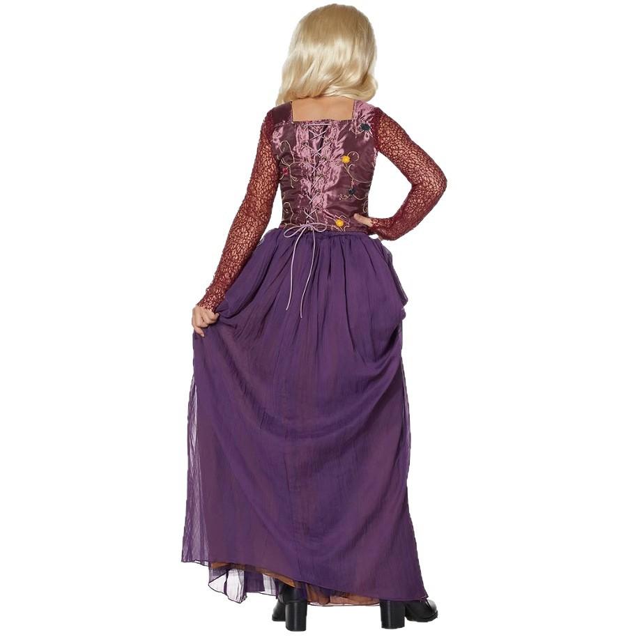 Kids European Medieval Court Witch Winifred Cosplay Costume, Halloween Role Play Outfit