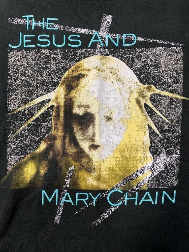 Vintage The Jesus and Mary Chain Band Black Full Size T-shirt PP1642
