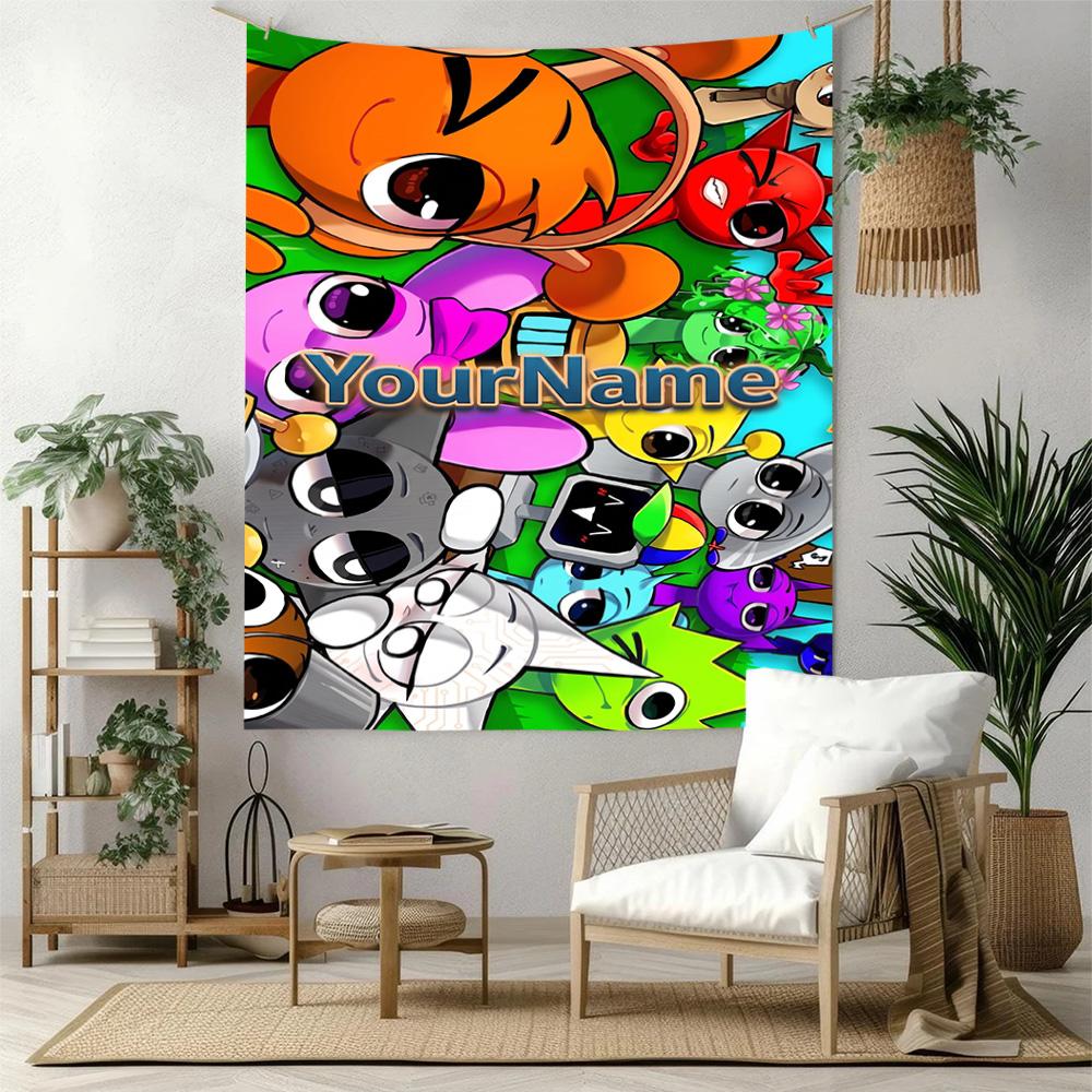 Incredibox Custom Your Name Wall Decor Tapestry Art For Pet Memorial Birthdaywedding Party Backdrop Family Gift