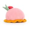 Jellycat Pretty Patisserie Dome Raspberry Plush 4" Кондитерская мягкая игрушка Идеальный подарок