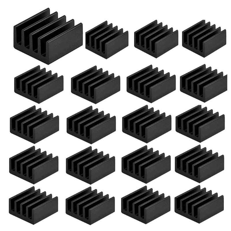 10pcs Aluminum Heat Sink Cooler Cooling Raspberry Pi Heatsink Kit for Computers Raspberry Pi Heatsink