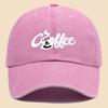 Retro washed baseball cap simple breathable adjustable unisex hat