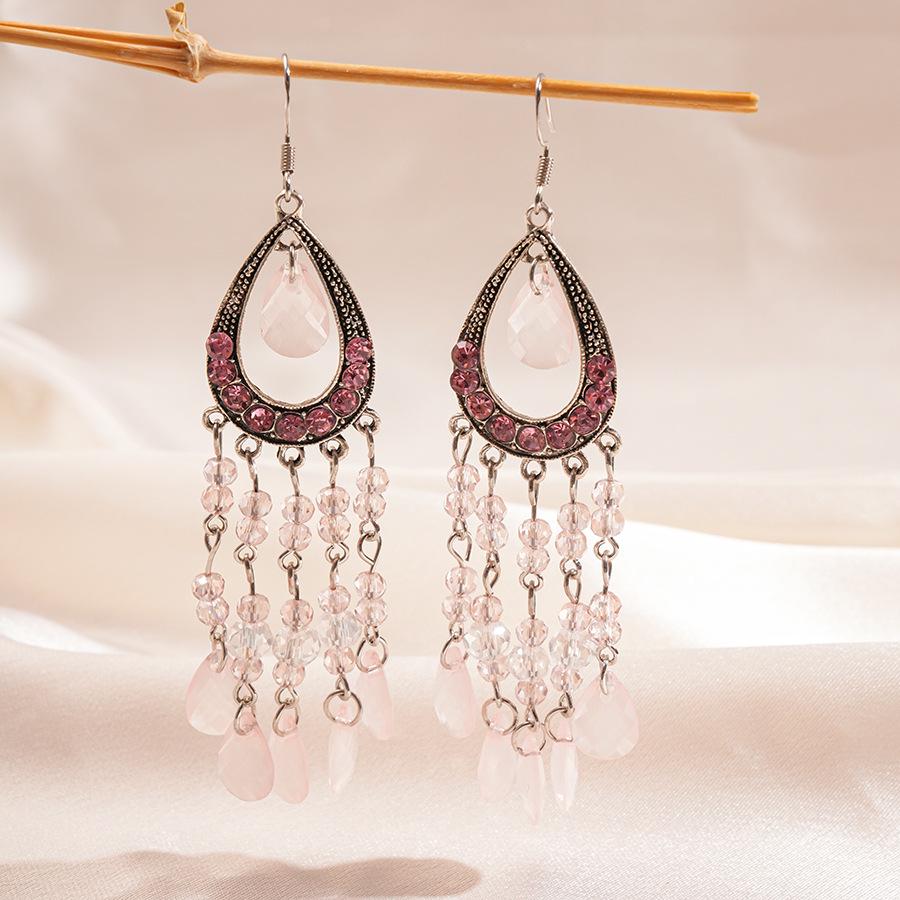 Роскошные серьги-кисточки с красными цветами: Стильные, Дорогие, Акцентные Серьги-Гвоздики для Женщин