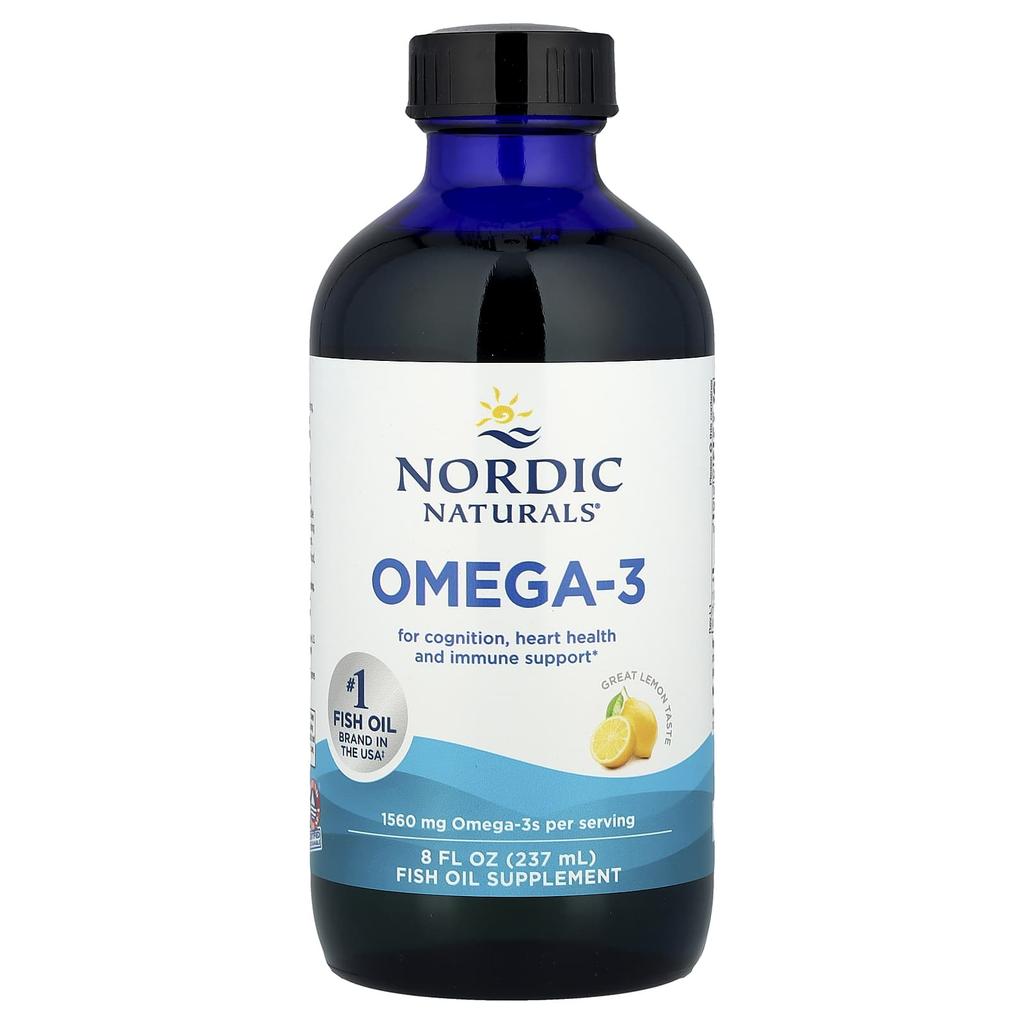 Omega 3, Lemon Flavor, 1,560Mg, 237Ml(8Fl Oz)