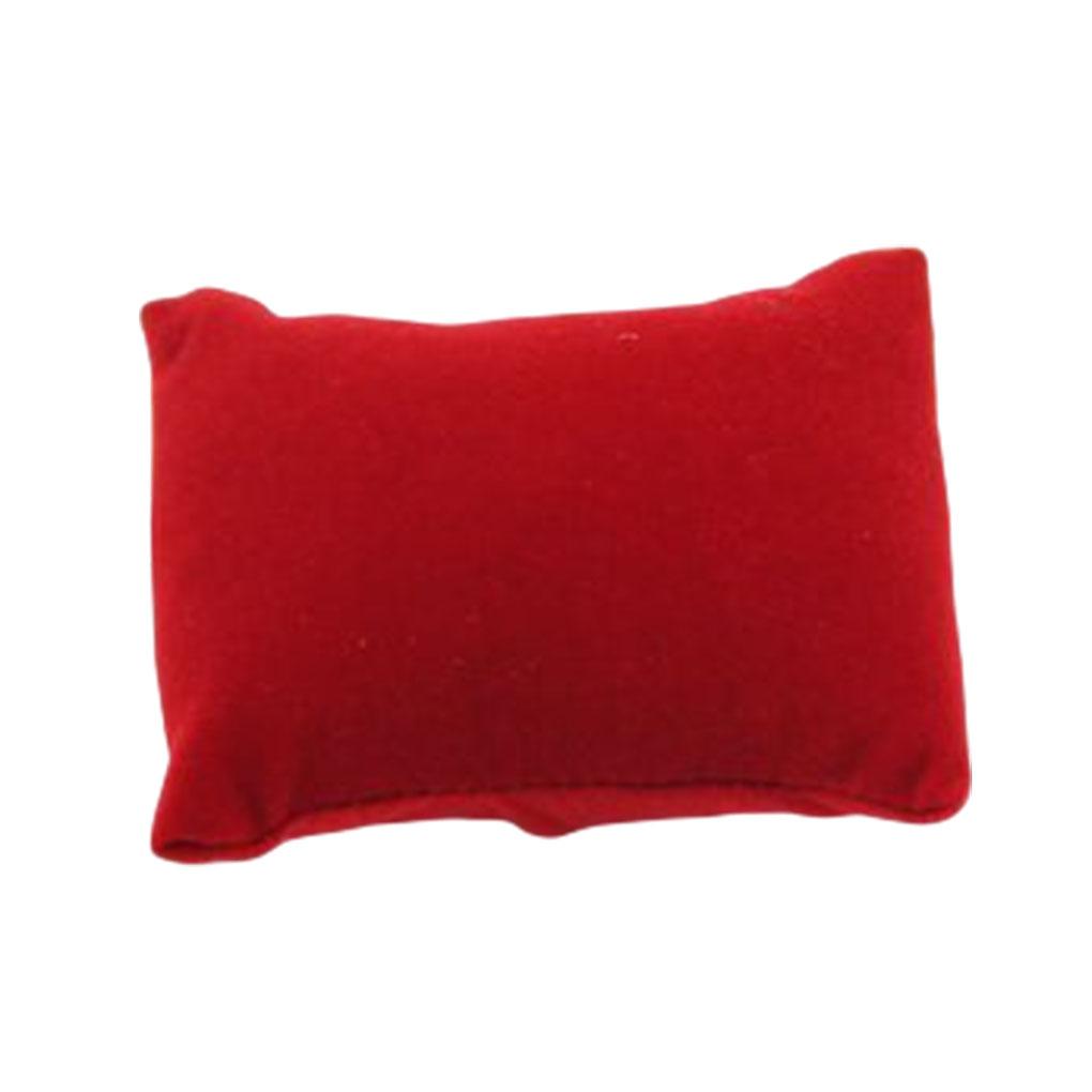 Бархатная подушка для браслета многоцветная мягкая маленькая прочная подушка для ювелирных изделий подставка для часов браслета спальня женщины