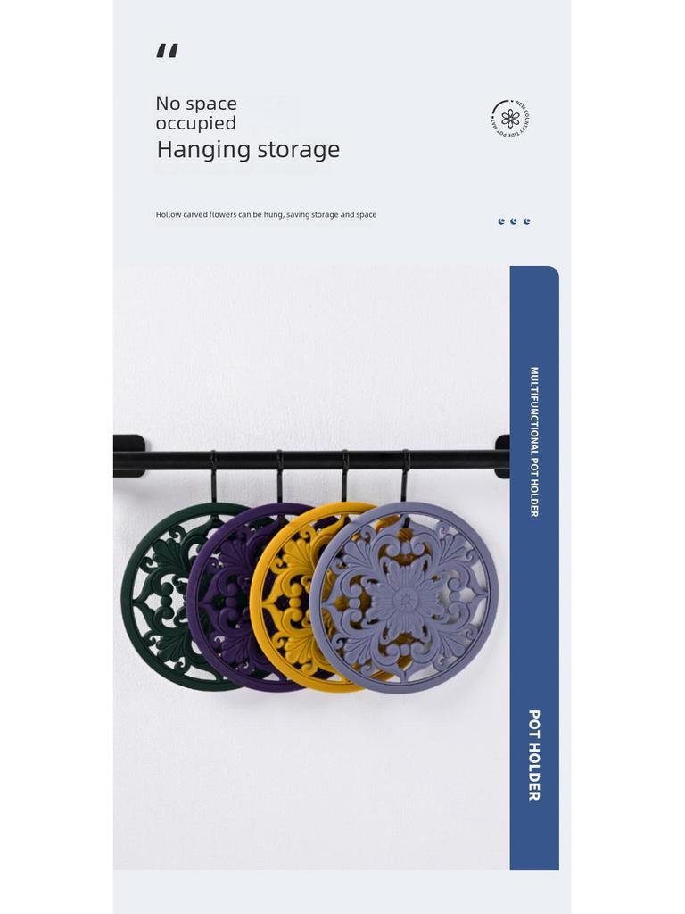 **Термостойкая силиконовая подставка - Классический китайский дизайн**