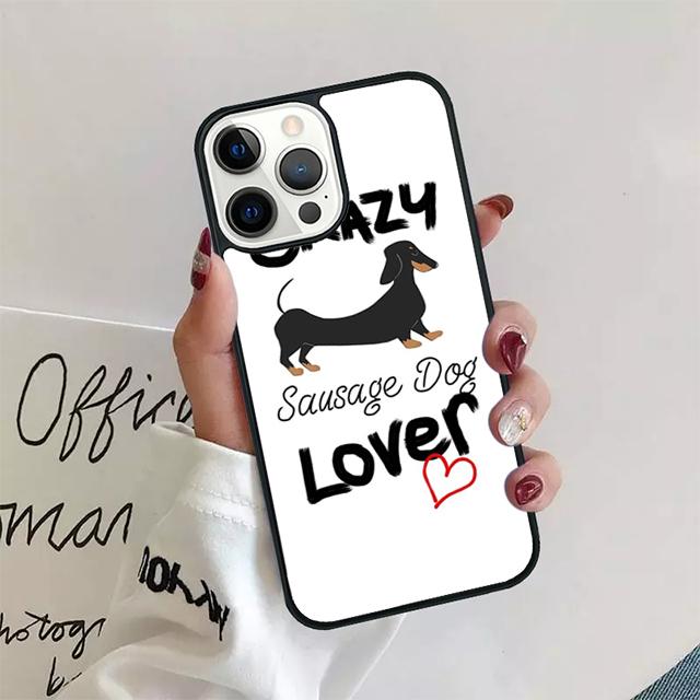 Такса Такса Искусство Чехол-Ракушка Для iPhone 17 Air 15 16 14 13 12 Pro Max 11 Pro Max Plus Чехол-Защита для Телефона