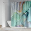 Комплект водонепроницаемых и устойчивых к плесени занавесок для душа с цифровой печатью – утолщенный полиэстер, установка без перфорации