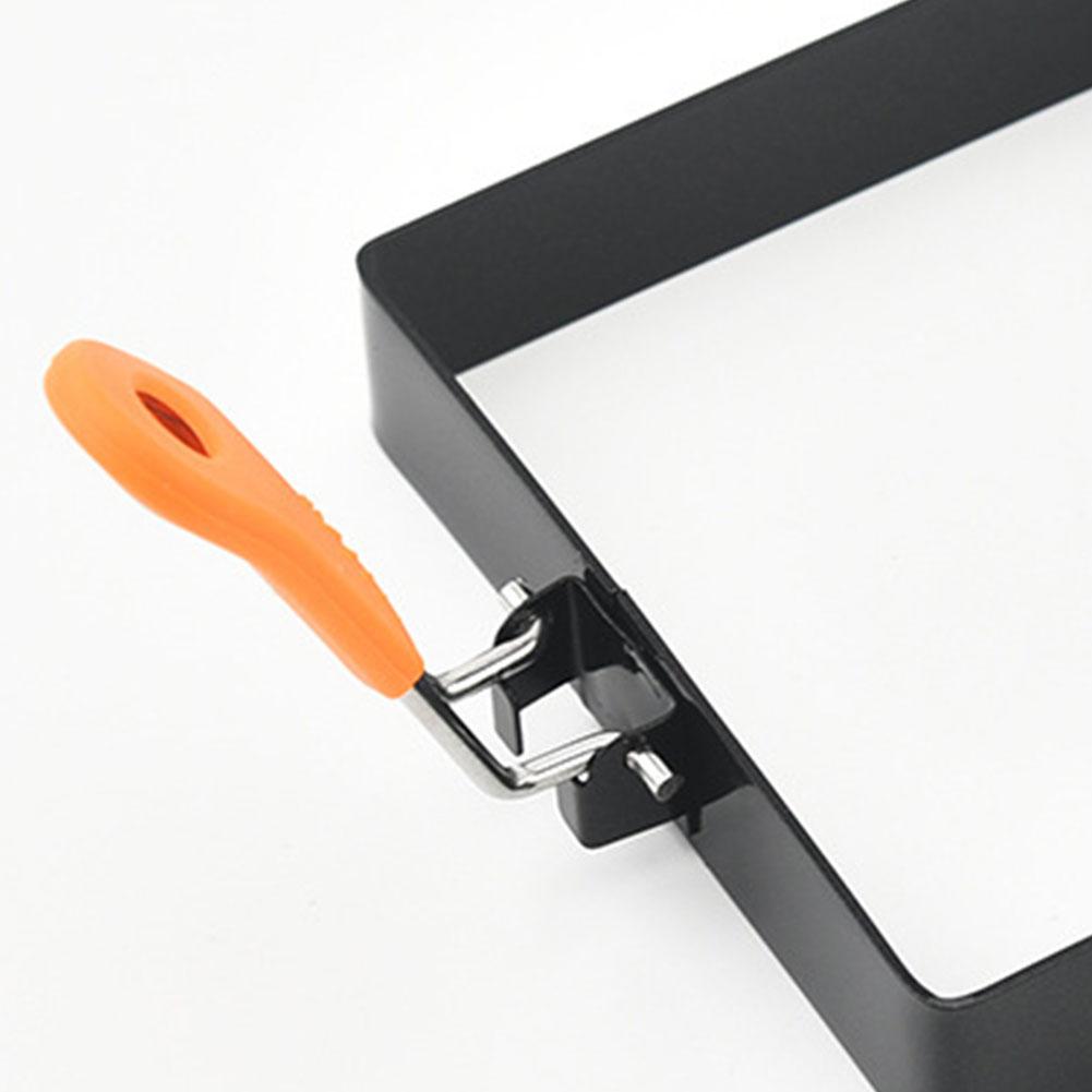 3,9 дюйма 1/2 шт. Кольцо для яиц, квадратное кольцо для яиц, нержавеющая сталь, кольцо для приготовления блинов с ручкой, устойчивой к ожогам, легко очищается для завтрака