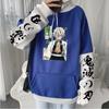 Funny Japanese Anime Demon Slayer Shinazugawa Sanemi Men Hoodie Sweatshirts Women Harajuku Wind Column Loose Casual Sweatshirts