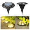 Solar Powered Ground Light 16 LEDs Outdoor Lawn Lights Waterproof Energy-Saving Garden Arrangement Landscape Lamp