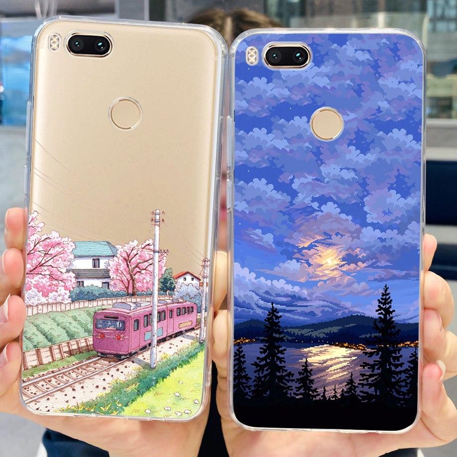 Для Xiaomi Mi A1 Mi 5x Чехол Силиконовый Мягкий Прозрачный ТПУ Чехлы для Телефона Задняя Крышка Для Xiaomi Mi 5X Mi5X MiA1 Бампер Coque Fundas Capas