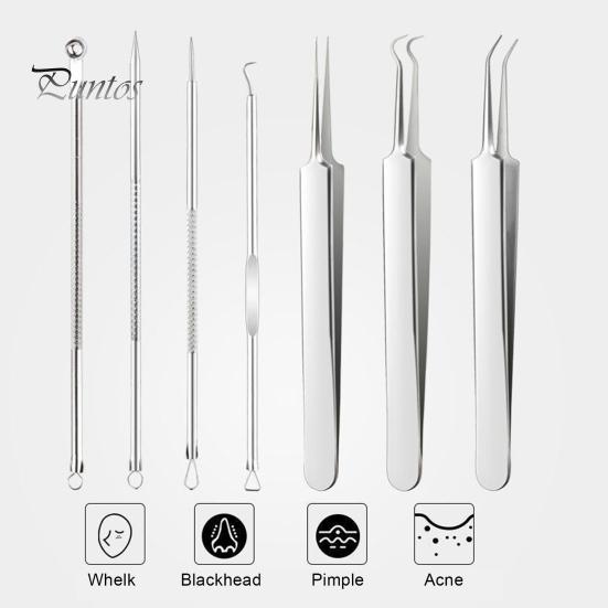 Инструмент для удаления угрей Пинцет из нержавеющей стали для удаления угрей для чистой кожи Пинцет для удаления угрей с противоскользящей ручкой Инструмент для извлечения угрей