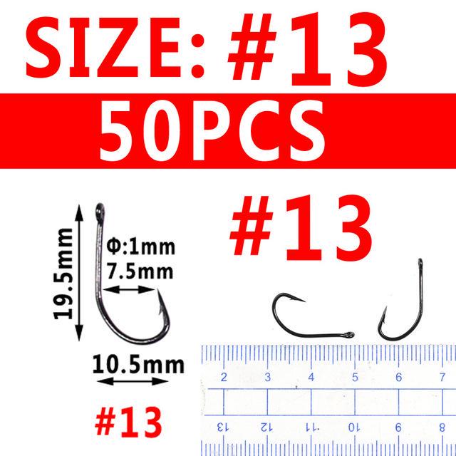 Стальные крючки для рыбалки, 50 шт
