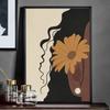 Fashion Black Girl SelfAdhesive Art Poster  Aesthetic Wall Decor Whitepaper Prints Stylish Home Decoration Artwork