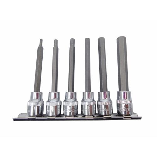 3/8 Long Hex Bit Socket Set Hex Wrench 3mm 4mm 5mm 6mm 8mm 10mm Hexagon Hex Bit Socket Set