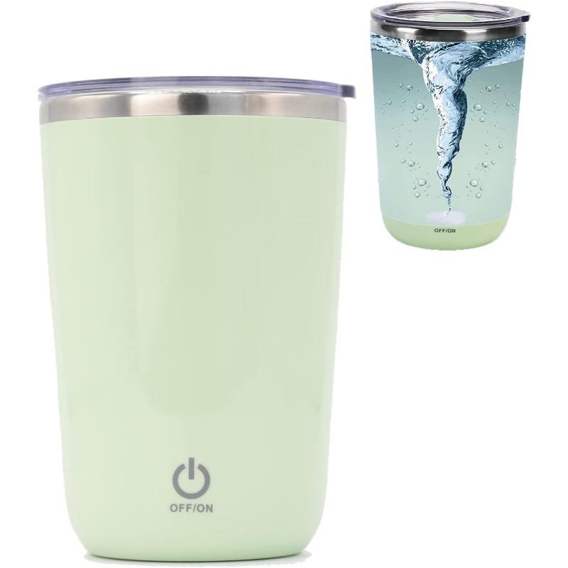 Rechargeable Self Stirring Mug - Magnetic Electric Auto Mixing Stainless Steel Cup for Coffee/Tea/ Milk, Electric Mixing Cup
