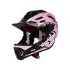 Kids Full Face Skate Helmet With Removable Chin Guard Cartoon Monster Design Roller Skating Cycling Safety Gear