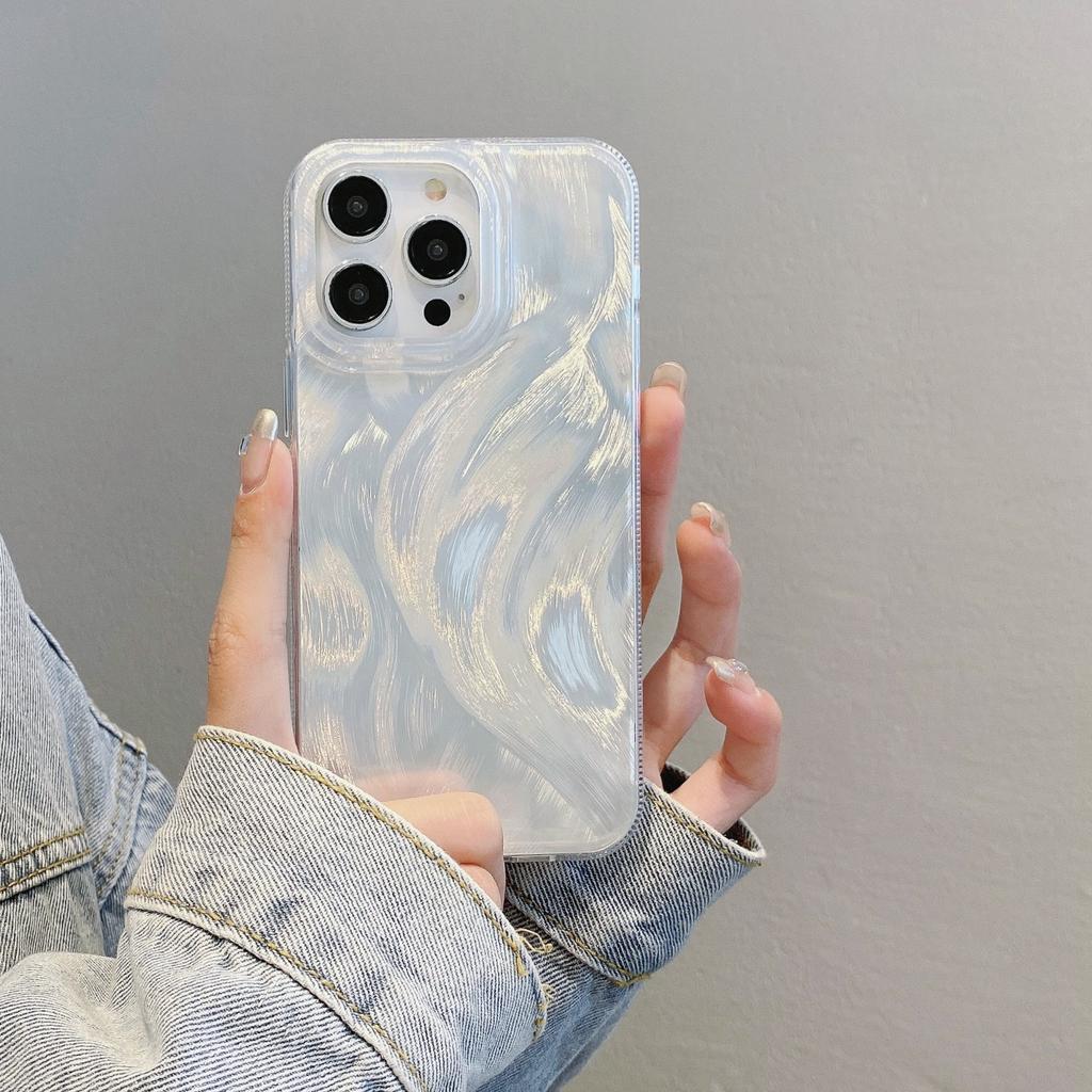 Подходит для Apple 15Pro Laser Feather Shell Защитный чехол IPhone14 Silver Hard Shell X 16 Мягкий край Чехол для мобильного телефона