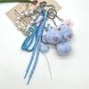 Bag Hanging Cat Plush Keychain Soft Cat Mobile Phone Chain Cartoon Cat Doll Pendant  Bag Decoration
