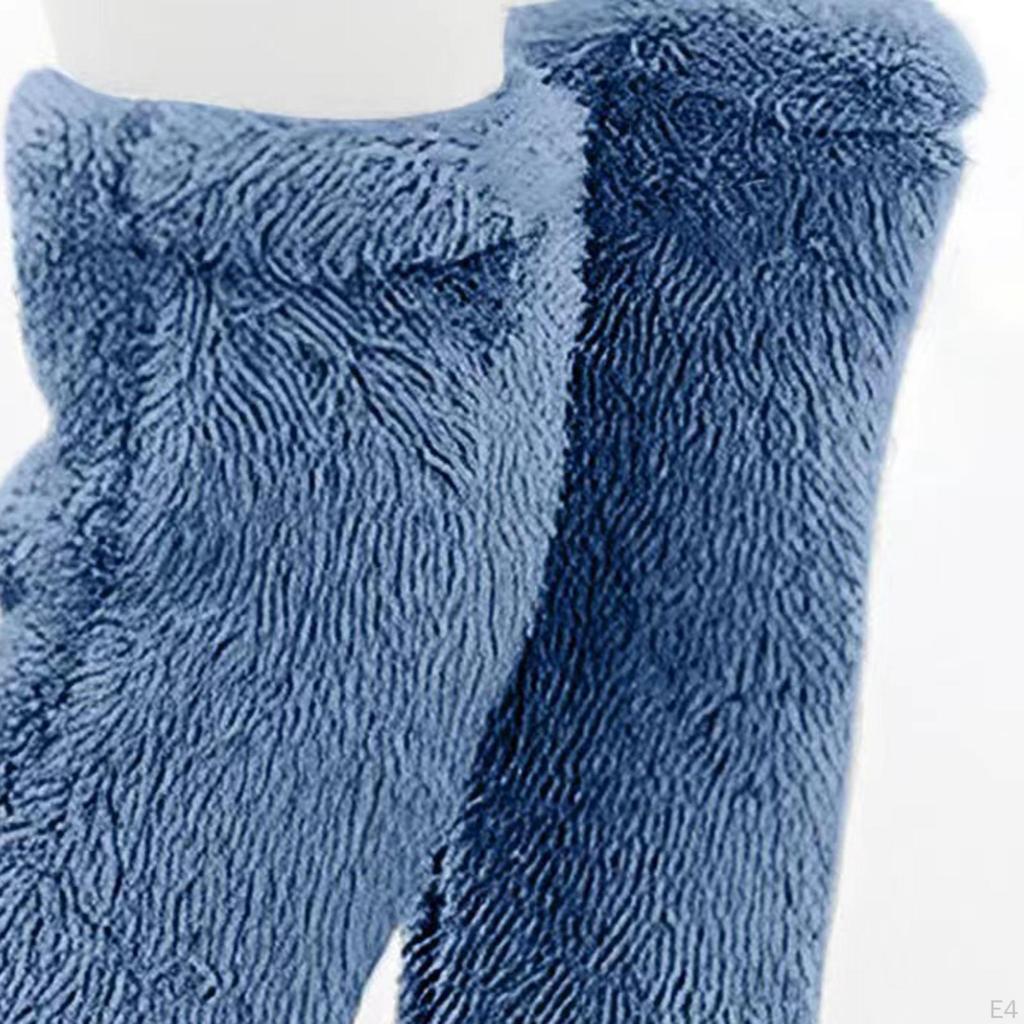 Тапочки чулки пушистые длинные гетры для женщин и мужчин выше колена высокие пушистые носки зимние домашние