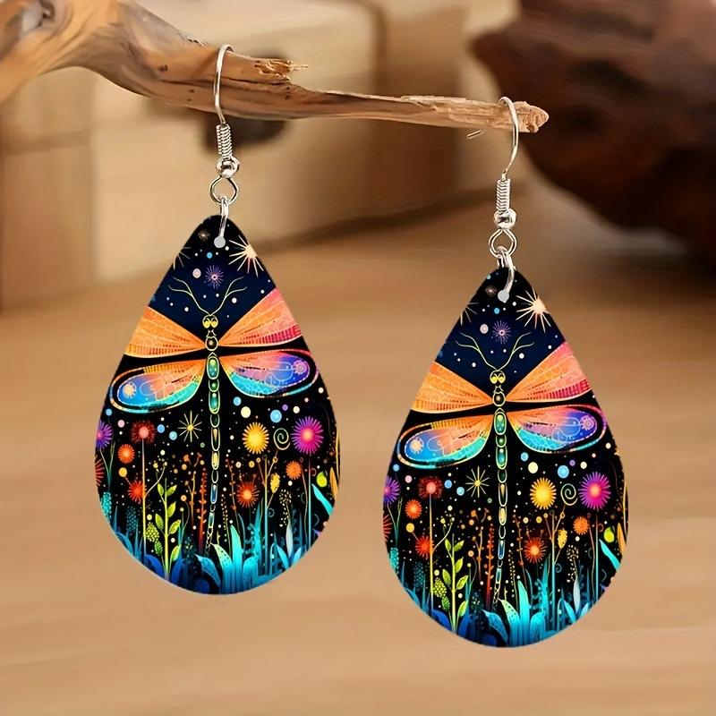 Модные серьги-капли из дерева, симпатичные подвески для девочек, ювелирные изделия для женщин