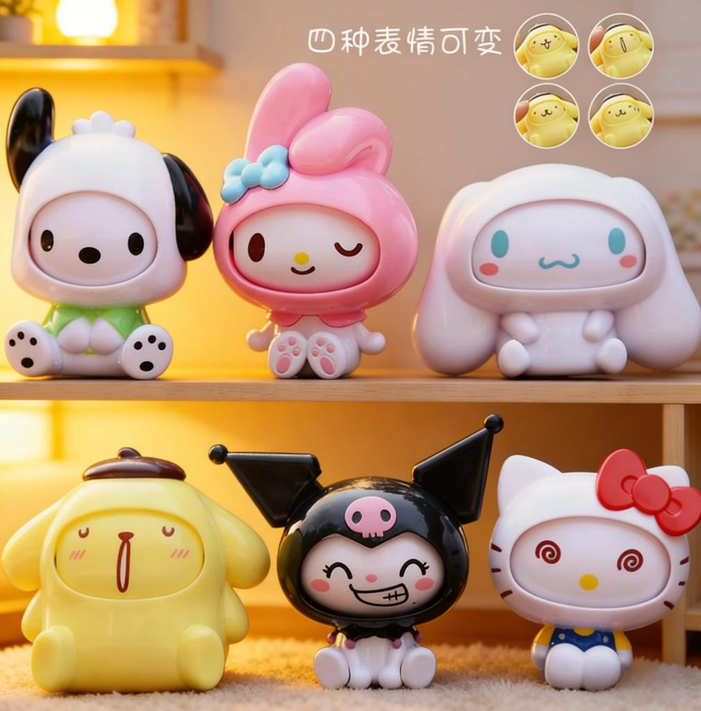 New Fashionable Toy Face-Changing Kt Series Figurine Doll Creative Blind Box Tabletop And Car Decoration Cute Animal Ornament