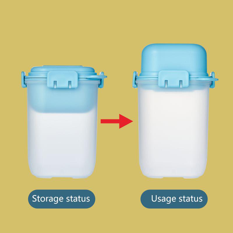 Портативный двухслойный стакан для салата, пластиковый стаканчик для завтрака с ложкой, съемный контейнер для льда, герметичное уплотнение для хранения молока, фруктов, овсянки