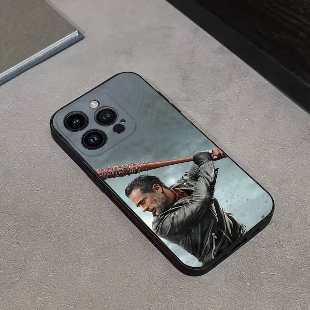 Daryl Walking Dead Phone Case For iPhone 16,15,14,13,12,11 Plus,Pro Max,XS,X,XR,SE,Mini,8,7,Soft Silicone Black Cover