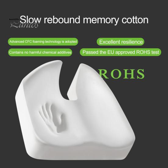 Подушка из пены с эффектом памяти и фиксирующей резинкой, эргономичный дизайн, утолщенная U-образная подушка для сиденья при ишиасе, боли в спине, офисное кресло, автомобильное инвалидное кресло