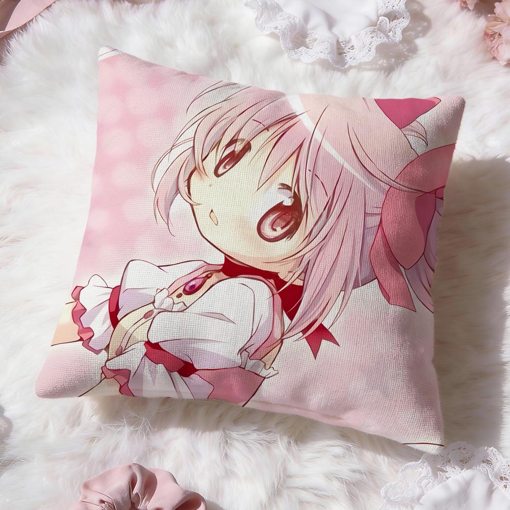 P-Puella Magi Madoka Magica Наволочка Премиум-Комфорт Двусторонняя Наволочка - Дизайн "Два в Одном" для Любой Комнаты и Салона Автомобиля