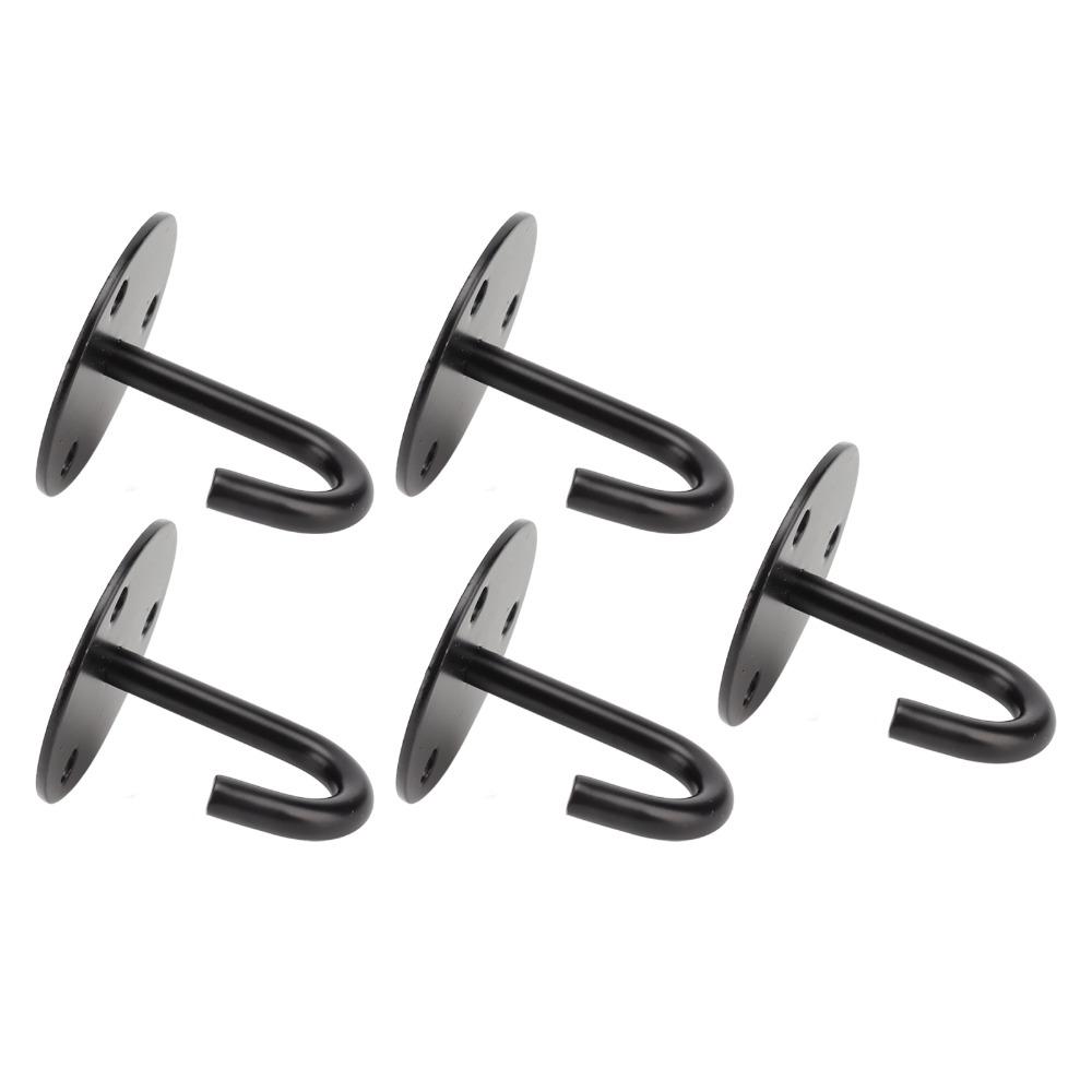 5 Pcs Stainless Steel Pad Eye Plate Heavy Duty J Shaped Hook Ceiling Mount Hanger Yoga Swings