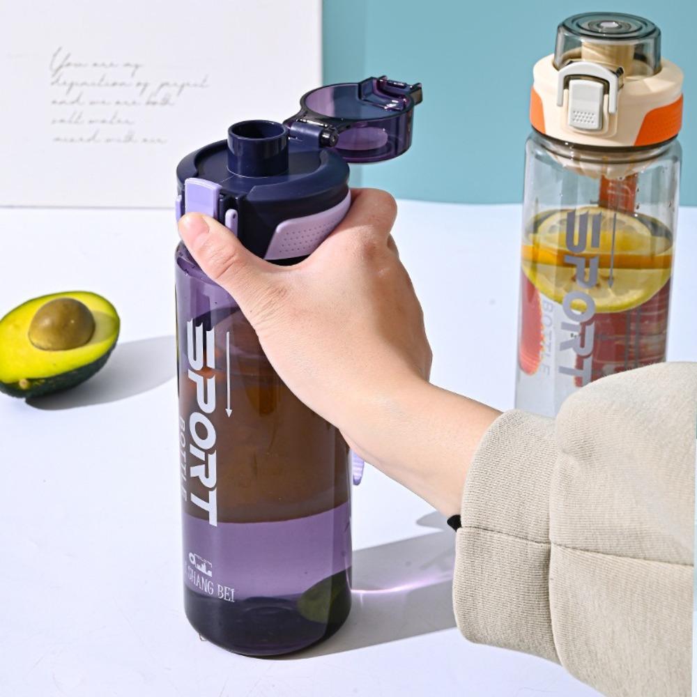Plastic Clear Drink Bottle Leakproof Travel Kettle Portable Sports Water Bottle