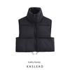 Kaslead New Women Clothes Western Style Versitile Fashion Basic Cotton-padded Jacket Vest 4432726