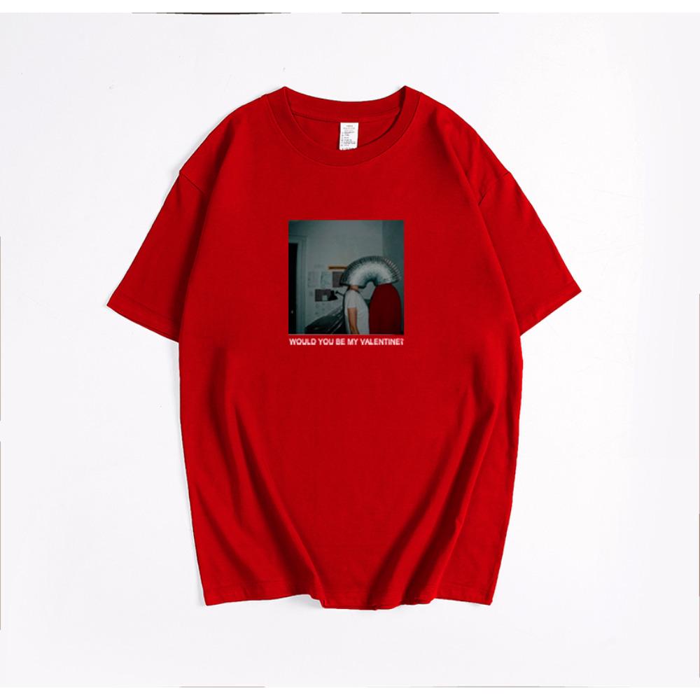 Hirsionsan Cute Picture Graphic Printed T Shirt Women Summer Spring 100% Cotton Short Sleeve Loose Tee Female Oversized Girls Tees Tops