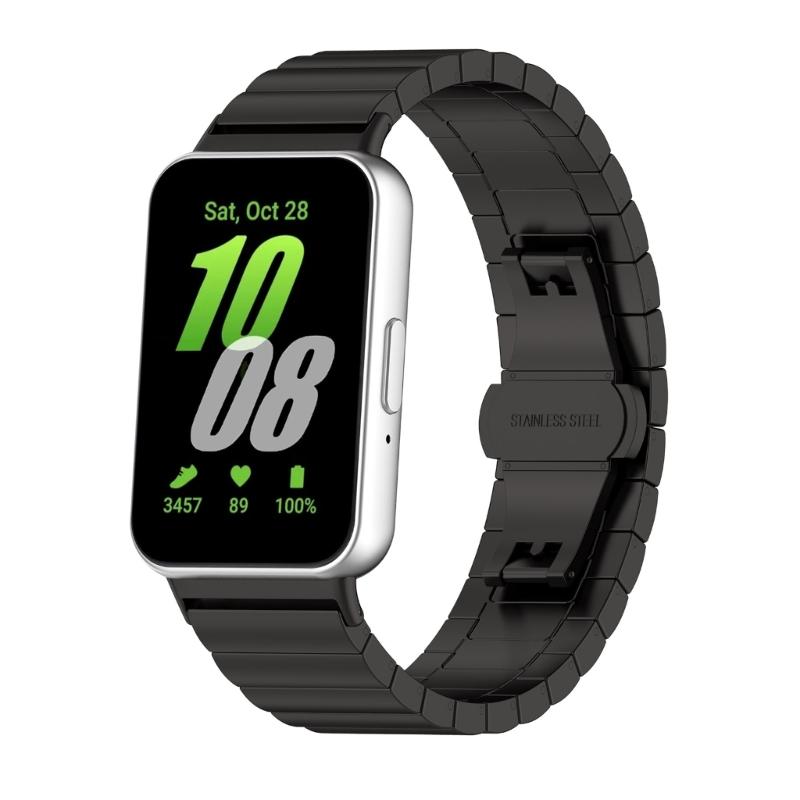 Нержавеющие ремешки для часов Fit 3, сменные ремешки с быстросъемным ремешком, браслеты с защитой от пота, пояс
