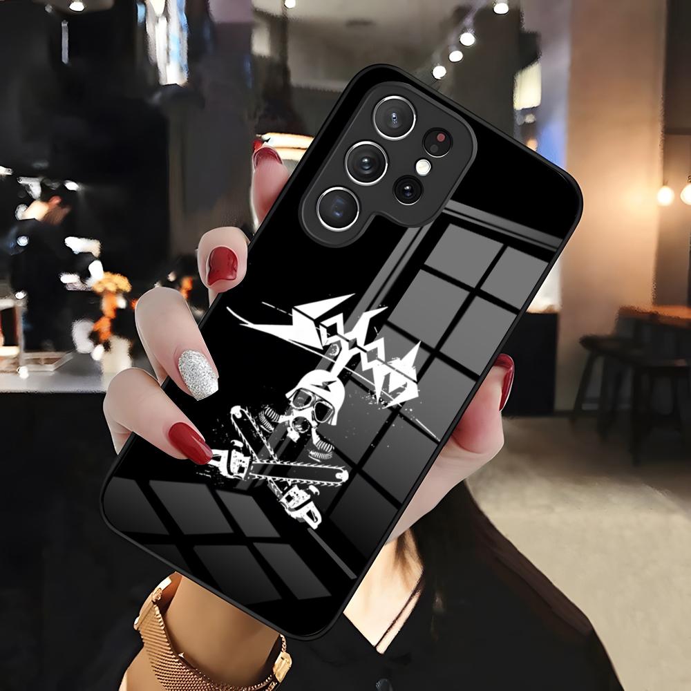 Чехол для телефона Heavy Rock Band-S-Sodoms для Samsung S26 S25 Edge Ultra 24 23 22 21 Ultra Plus Fe A55 56 15 4G 5G Стеклянная крышка