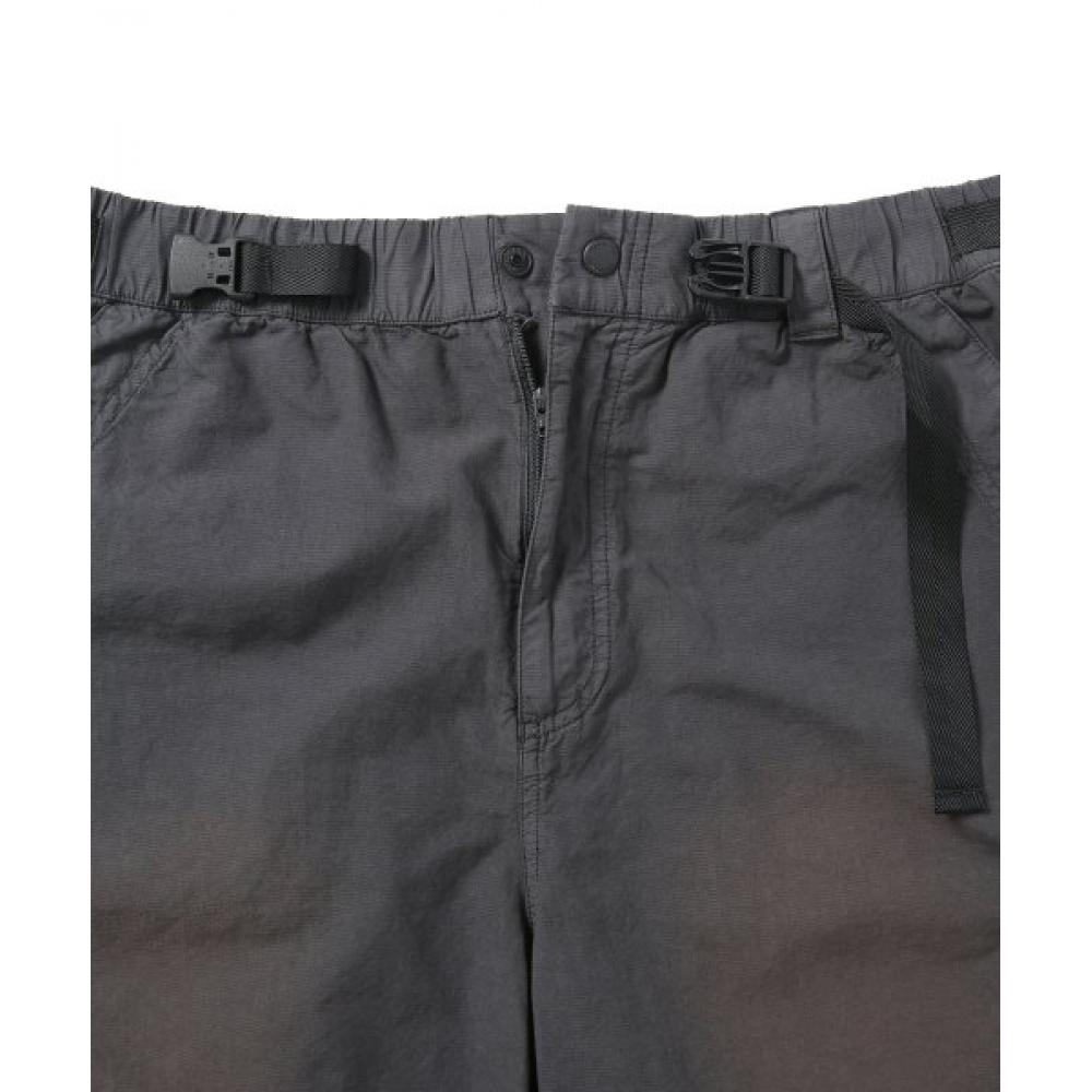 Belted Dying Short Dark Grey