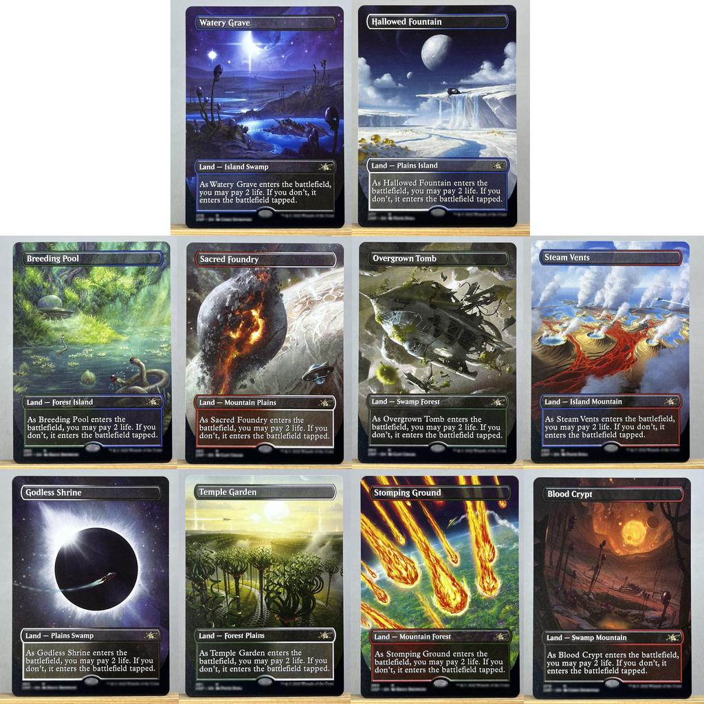 EOS EOE UNF HOLO15-0002 Tcg прокси магические карты шоковая земля Уробороид Шахта Древняя гробница Каменные пещеры Слияние маны собрать