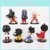 Коллекция ПВХ фигурок Dragon Ball Z с участием молодого Гоку, Криллина, Гохана и Кики Игрушки