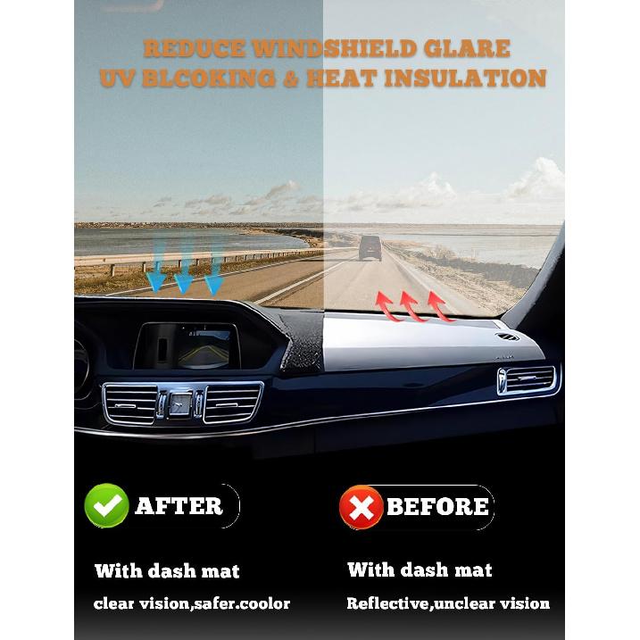 Car Dashboard Cover Dash Cover Mat Compatible With Acura TL 2004 2005 2006 2007 2008 Interior Car Dash Mat Dashboard Accessories For 04-08 Honda